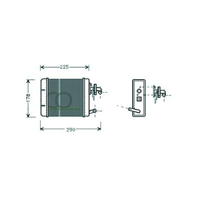 Scambiatore di calore per FIAT PANDA dal 1986 al 2003 Codice OEM 7754062