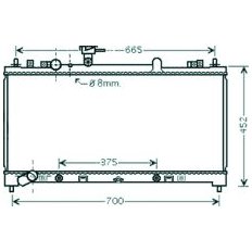 Radiatore acqua per MAZDA 6 dal 2007 al 2010