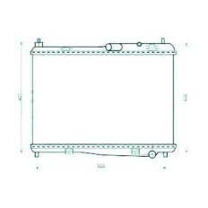 Radiatore acqua per FORD FIESTA MK VI dal 2008 al 2012