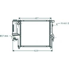 Radiatore acqua per BMW 3 E36 dal 1991 al 1998