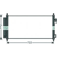 Condensatore per HONDA JAZZ dal 2008 al 2011