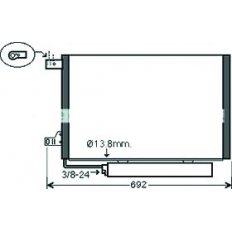 Condensatore per MERCEDES-BENZ A W169 dal 2008 al 2012