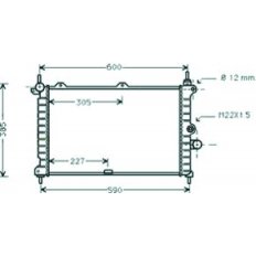 Radiatore acqua per OPEL ASTRA F dal 1994 al 1997