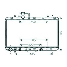 Radiatore acqua per SUZUKI SX4 dal 2006 al 2010