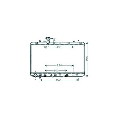 Radiatore acqua per SUZUKI SX4 dal 2006 al 2010 Codice OEM 1770079J10