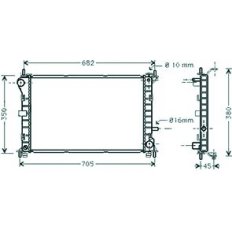 Radiatore acqua per FORD FOCUS dal 1998 al 2001