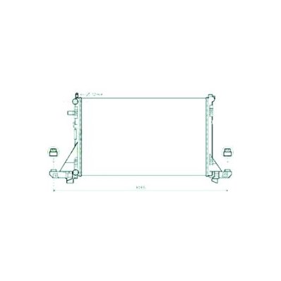 Radiatore acqua per RENAULT MASTER dal 2010 Codice OEM 2140000Q2E