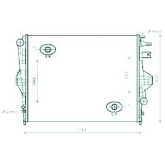 Radiatore acqua per VOLKSWAGEN TOUAREG dal 2014