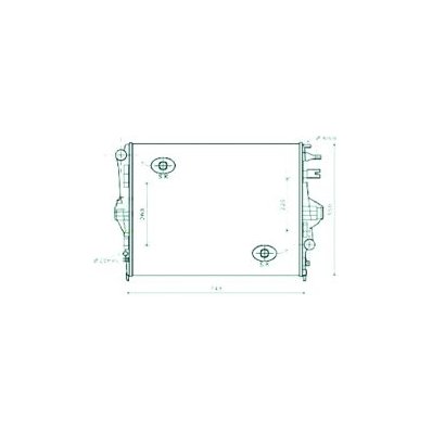 Radiatore acqua per VOLKSWAGEN TOUAREG dal 2010 al 2014 Codice OEM 7P6121253