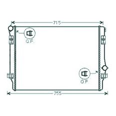 Radiatore acqua per VOLKSWAGEN GOLF  VII GTI dal 2013