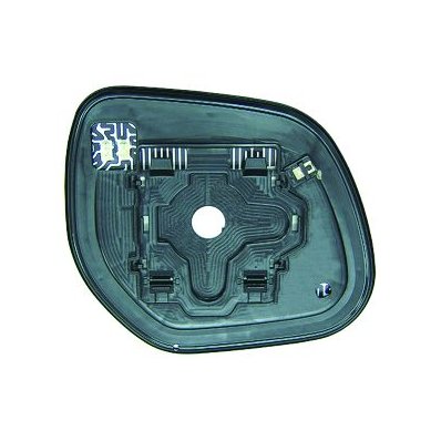 Piastra specchio retrovisore termica per MITSUBISHI OUTLANDER dal 2010 al 2012 lato sinistro guidatore Codice OEM 7632A470