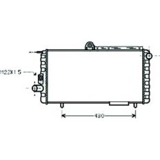 Radiatore acqua per ALFA ROMEO 33 dal 1983 al 1990