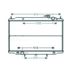Radiatore acqua per NISSAN NAVARA dal 2002 al 2004