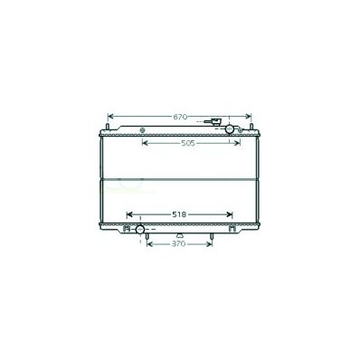 Radiatore acqua per NISSAN NAVARA dal 1998 al 2001 Codice OEM 214102S710