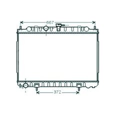 Radiatore acqua per NISSAN X-TRAIL dal 2001 al 2007