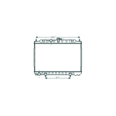 Radiatore acqua per NISSAN X-TRAIL dal 2001 al 2007 Codice OEM 214108H900