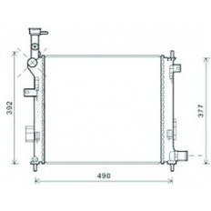 Radiatore acqua per KIA PICANTO dal 2015 al 2017