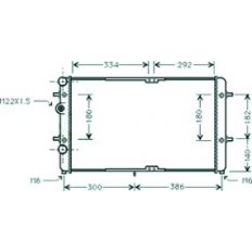 Radiatore acqua per SEAT IBIZA dal 1999 al 2001