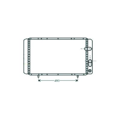 Radiatore acqua per RENAULT R21 dal 1989 al 1995 Codice OEM 7700785734