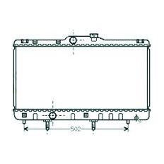 Radiatore acqua per TOYOTA COROLLA dal 1997 al 1999