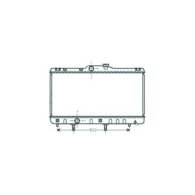 Radiatore acqua per TOYOTA COROLLA dal 1997 al 1999 Codice OEM 1640016690