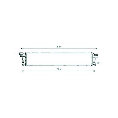 Radiatore acqua per AUDI A7 dal 2010 al 2014 Codice OEM 8K0145804B