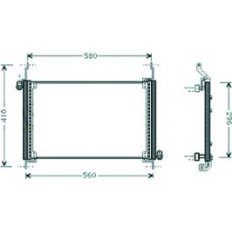 Condensatore per FIAT MULTIPLA dal 1998 al 2004