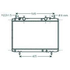 Radiatore acqua per FIAT BRAVO dal 1995 al 2001