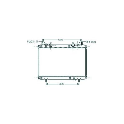 Radiatore acqua per FIAT BRAVA dal 1995 al 2001 Codice OEM 7767438