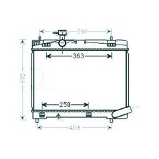 Radiatore acqua per TOYOTA VERSO dal 2009 al 2013