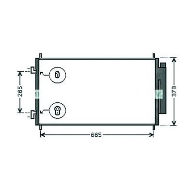 Condensatore per HONDA CR-V dal 2007 al 2009 Codice OEM 80110-SWYG01