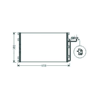 Condensatore per VOLVO C30 dal 2006 al 2009 Codice OEM 31292022