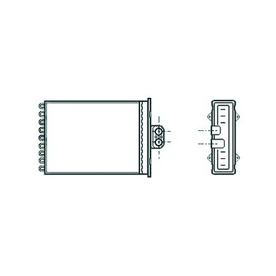 Scambiatore di calore per OPEL VECTRA B dal 1995 al 1999 Codice OEM 1618049