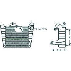 Intercooler per SKODA FABIA dal 2004 al 2006