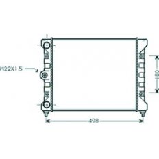 Radiatore acqua per VOLKSWAGEN GOLF  III dal 1991 al 1997