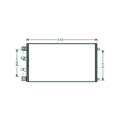 Condensatore per NISSAN QASHQAI dal 2007 al 2010 Codice OEM 92100JD700