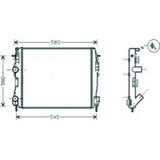 Radiatore acqua per RENAULT KANGOO dal 1997 al 2003