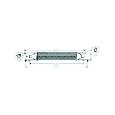 Intercooler per OPEL CORSA D dal 2006 al 2010 Codice OEM 55702004