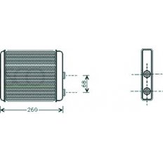 Scambiatore di calore per OPEL ASTRA G dal 1998 al 2004