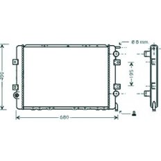 Radiatore acqua per RENAULT MASCOTT dal 1998 al 2004