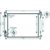 Radiatore acqua per AUDI A6 dal 2004 al 2008