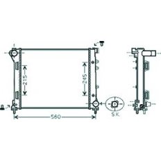 Radiatore acqua per FIAT PANDA dal 2012