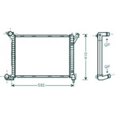 Radiatore acqua per MINI MINI dal 2001 al 2006