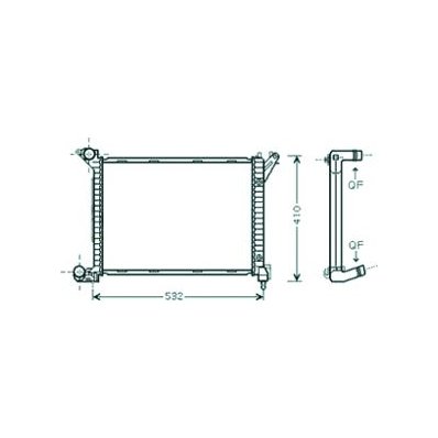 Radiatore acqua per MINI MINI dal 2001 al 2006 Codice OEM 17117788753
