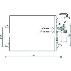 Condensatore per VOLVO S60 dal 2010 al 2013