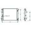 Radiatore acqua per RENAULT CLIO dal 2009 al 2012