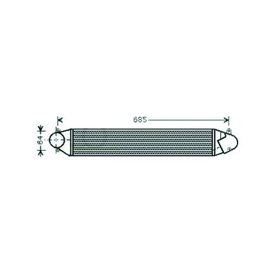 Intercooler per SEAT ALHAMBRA dal 2000 al 2010 Codice OEM 1109138