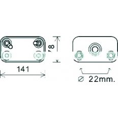 Radiatore olio per BMW X5 E53 dal 1999 al 2003