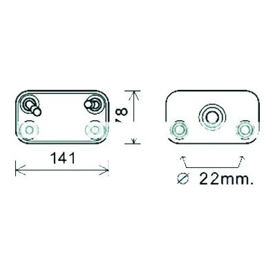 Radiatore olio per BMW X5 E53 dal 2004 al 2006 Codice OEM 17101439112