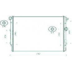 Radiatore acqua per SEAT ALHAMBRA dal 2015